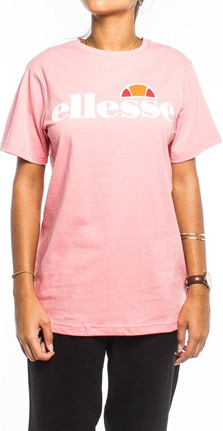 Ellesse - Dames Tee SS Albany T-Shirt - Roze - Maat S | bol.com