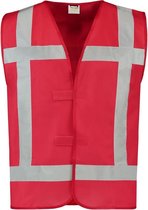 Tricorp Vest Reflectie - Workwear - 453004 - Rood - maat L