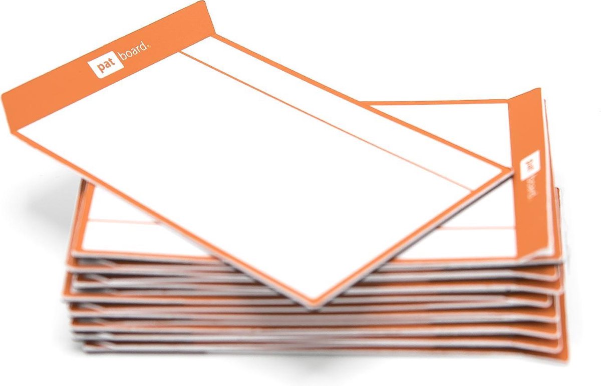 Herschrijfbare magneten of magnetische sticky notes - TASKcards - 16 stuks - Oranje