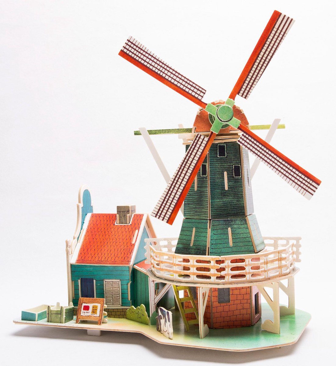 Robotime Nederlandse Windmolen SJ305 Houten Modelbouw