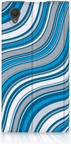 Housse de protection Sony Xperia L1 Design Waves Blue