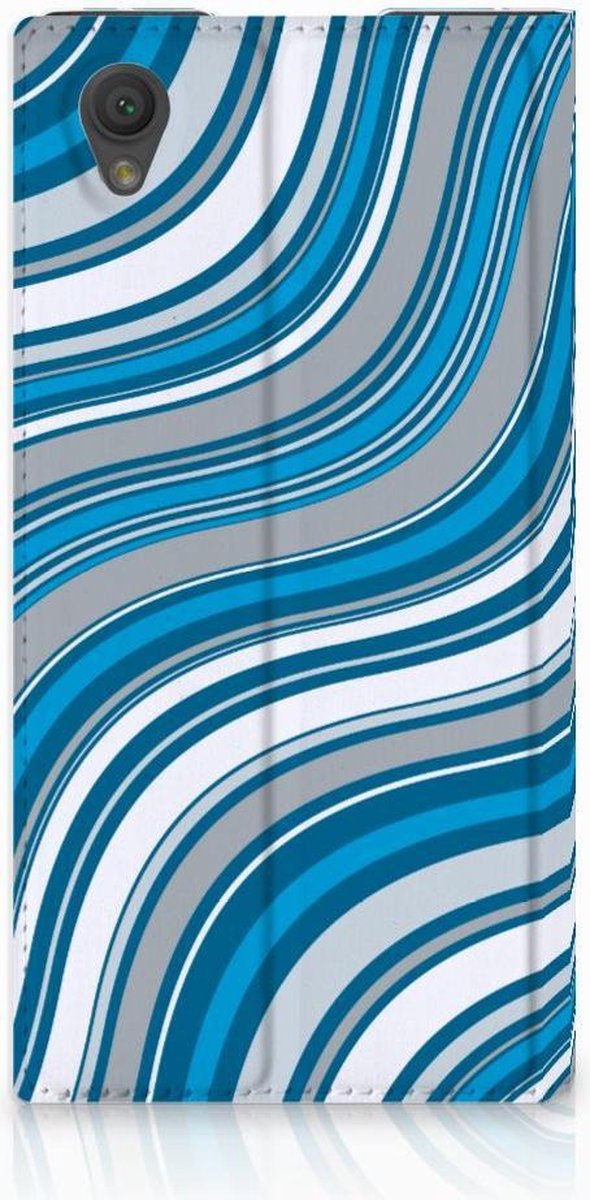 Sony Xperia L1 Hoesje met Magneet Waves Blue