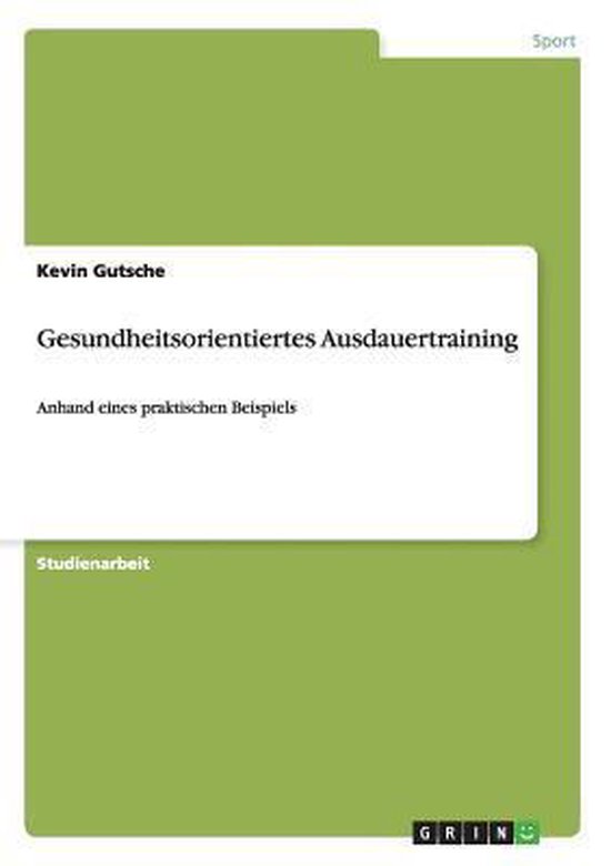 Gesundheitsorientiertes Ausdauertraining - cover