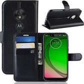 Book Case - Motorola Moto G7 Play Hoesje - Zwart