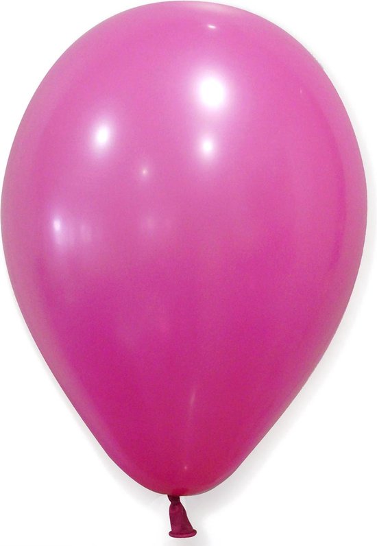GLOBOLANDIA - 100 fuchsia ballonnen van 27 cm