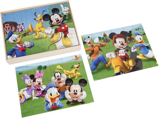 Mickey Mouse Houten Puzzel (3-pack) | bol.com
