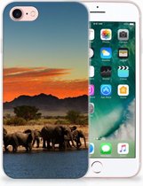 TPU siliconen hoesje Geschikt voor iPhone SE (2020/2022) Backcover Geschikt voor iPhone 7/8 Olifanten