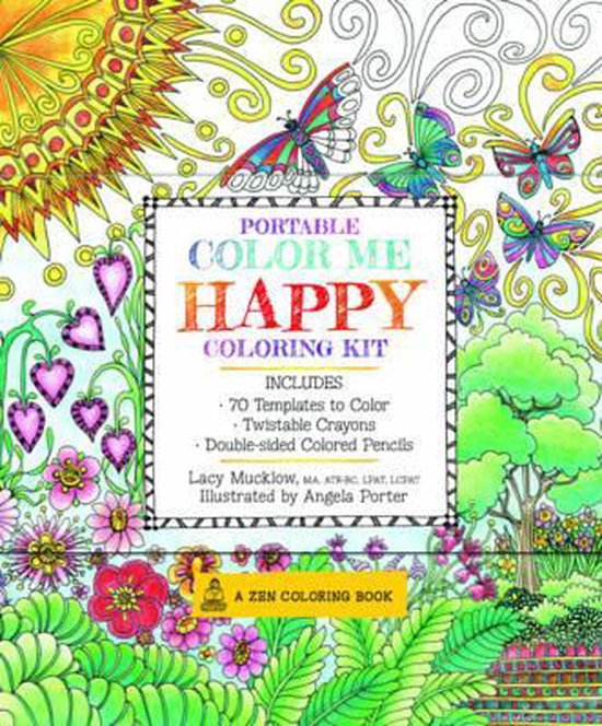 Portable Color Me Happy Coloring Kit, Lacy Mucklow 9781631061899