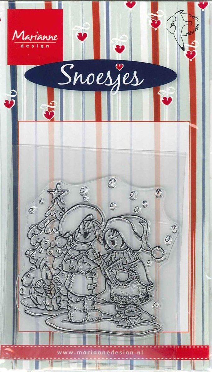 Marianne Design Clear Stamps Snoesjes - Singing Snoesjes - stempel koor - kerstliedjes zingen