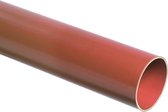 Wavin PVC buis dikwandig 5 meter 125x118.6mm lengte=5m, prijs=per meter roodbruin