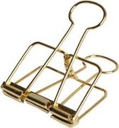 LPC Papierklem Binder wire - goud - 50 mm -20 stuks