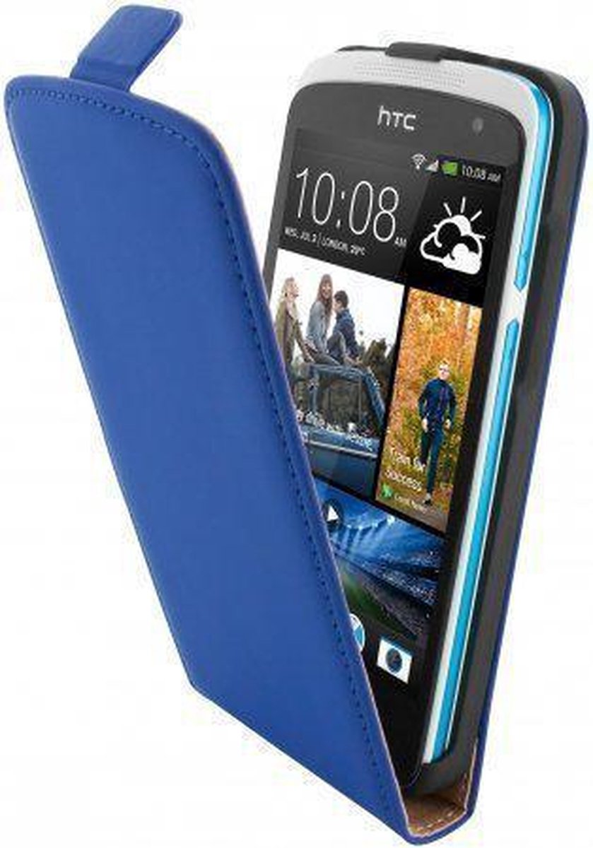 Mobiparts Premium Flip Case HTC Desire 500 Blue