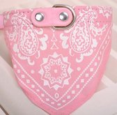 Bandana halsband voor huisdieren (roze)