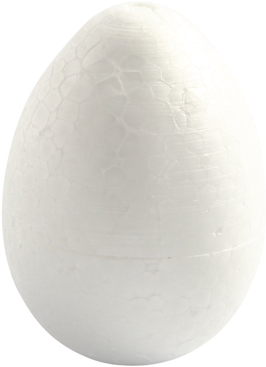 Eieren, H: 10 cm, wit, 5 stuk/ 1 doos