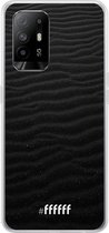 6F hoesje - geschikt voor OPPO A94 5G -  Transparant TPU Case - Black Beach #ffffff