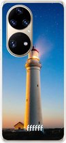 6F hoesje - geschikt voor Huawei P50 Pro -  Transparant TPU Case - Lighthouse #ffffff