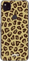 6F hoesje - geschikt voor Google Pixel 4a 5G -  Transparant TPU Case - Jaguar Print #ffffff