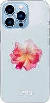 6F hoesje - geschikt voor iPhone 13 Pro - Transparant TPU Case - Rouge Floweret #ffffff