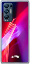 6F hoesje - geschikt voor OPPO Find X3 Neo -  Transparant TPU Case - Light Show #ffffff