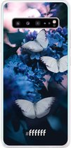6F hoesje - geschikt voor Samsung Galaxy S10 5G -  Transparant TPU Case - Blooming Butterflies #ffffff