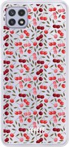 6F hoesje - geschikt voor Samsung Galaxy A22 4G -  Transparant TPU Case - Cherry's #ffffff