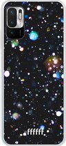 6F hoesje - geschikt voor Xiaomi Redmi Note 10 5G -  Transparant TPU Case - Galactic Bokeh #ffffff
