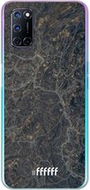 6F hoesje - geschikt voor OPPO A72 -  Transparant TPU Case - Golden Glitter Marble #ffffff