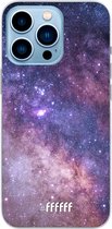 6F hoesje - geschikt voor iPhone 13 Pro Max - Transparant TPU Case - Galaxy Stars #ffffff