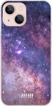 6F hoesje - geschikt voor iPhone 13 - Transparant TPU Case - Galaxy Stars #ffffff