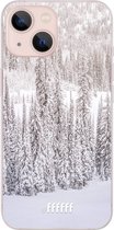 6F hoesje - geschikt voor iPhone 13 - Transparant TPU Case - Snowy #ffffff