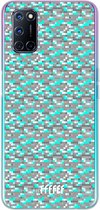 6F hoesje - geschikt voor OPPO A52 -  Transparant TPU Case - Minecraft - Diamonds! #ffffff