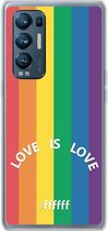 6F hoesje - geschikt voor OPPO Find X3 Neo -  Transparant TPU Case - #LGBT - Love Is Love #ffffff