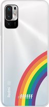 6F hoesje - geschikt voor Xiaomi Redmi Note 10 5G -  Transparant TPU Case - #LGBT - Rainbow #ffffff