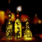 Eco Led - Kerstverlichting - Fles dop - Fles Kurk Lampje - Flesverlichting - Bottle Light - Fles Licht - Kurk Lampje - Verlichte Fles - Warm Wit - Set van 3 stuks