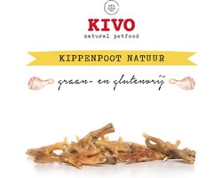 Kivo Petfood Hondensnack Kippenpoot 2 zakken x 200 gram - Graanvrij en Glutenvrij