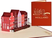 Popcards popupkaarten - Amsterdam Haarlem Delft Grachten Panden Holland Souvenir pop-up kaart 3D wenskaart