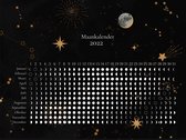 Maankalender 2022 poster 30x40 - liggend - Maan standen - Moon - Lunar - Sterren
