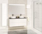 Ensemble de meubles de salle de bain Bally Bologna 120 cm Plateau en pierre Wit mat