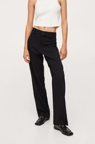 Mango Broek Rechte High Waist Broek 17065925 99 Dames Maat - W32