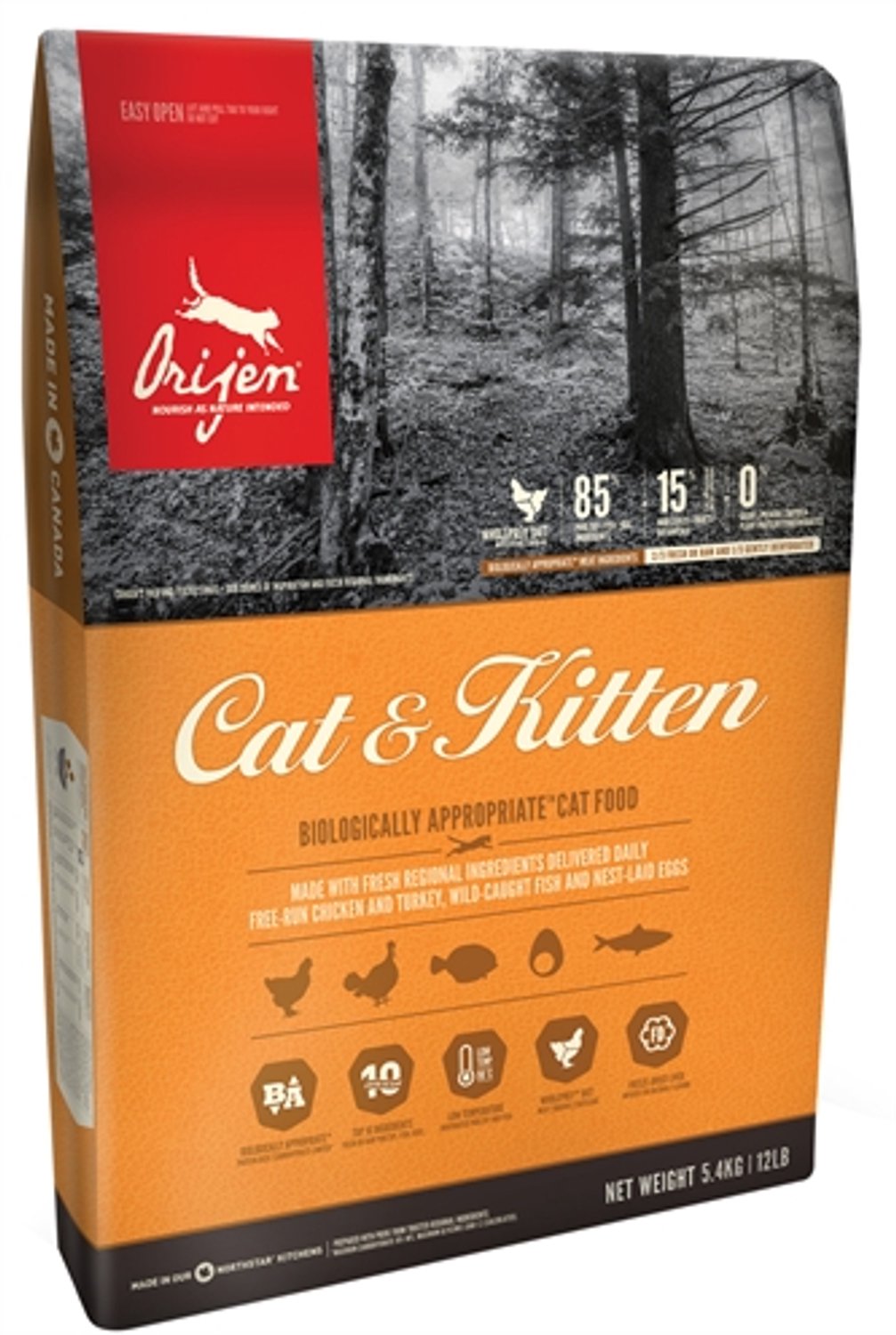 Orijen cat & kitten - 5,4 kg - 1 stuks