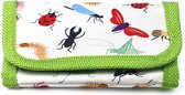 Kinderportemonnee voor jongens groen en multicolor met insecten