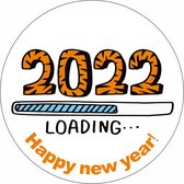 Prettige Feestdagen 2022 Etiketten - Wensetiketten - Cadeau etiketten - Gelukkig nieuwjaar sluitzegels - Happy new year stickers 40 mm 40 st #225