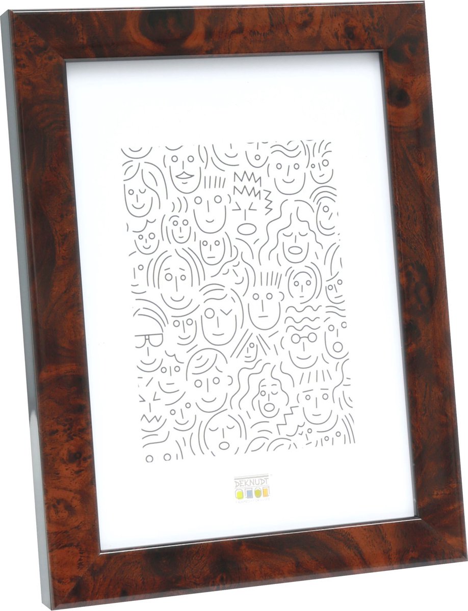 Deknudt Frames fotolijst S46RG2 - donker wortelhout - foto: 20x25 cm