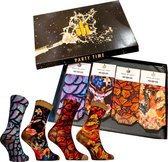 Sock My Feet - Grappige sokken dames - 4 pack - Maat 36-38 - Sokken Giftbox - Funny Socks - Vrolijke sokken - Leuke sokken - Fashion statement - Gekke sokken - Grappige cadeaus - Socks First.