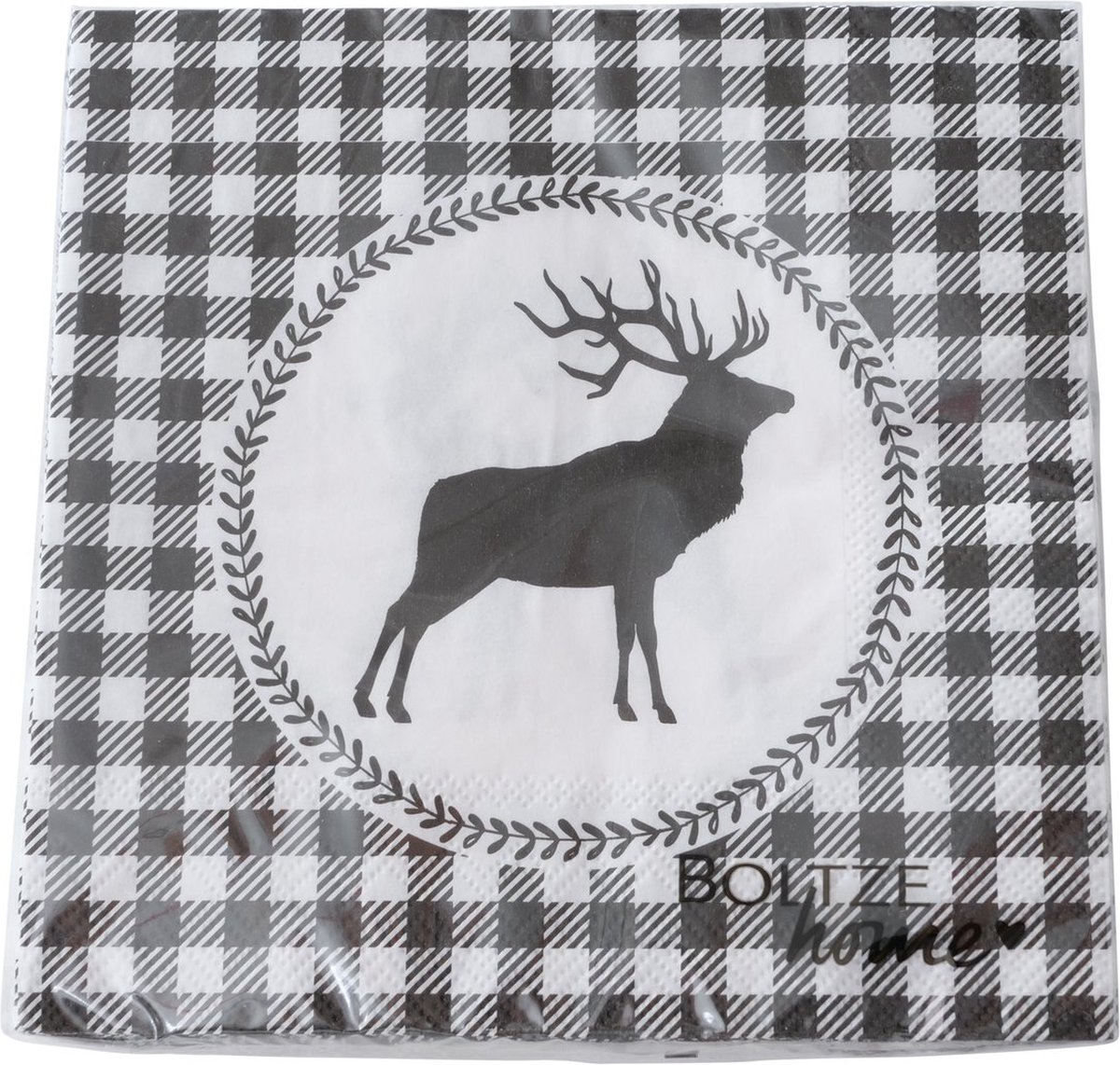 Servetten - Boltze Home Servetten Ludwig hert - 33x33cm - 1 stuk