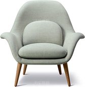 Medina Fauteuil - Stoel met voetenstoel - Modern - Fluweel