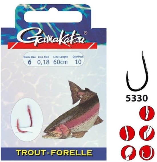 Gamakatsu 5330R - Forelhaak - Maat 8 van Gamakatsu — afbeelding 3