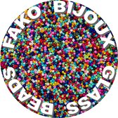 Fako Bijoux® - DIY Kralen Box - Glas Zaad Kralen - Glaszaad - Sieraden Maken - 3mm - 1500 Stuks - Mix