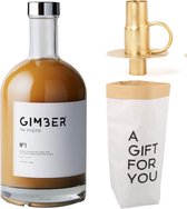 Gimber in Gift verpakking met VTwonen kandelaar - 700 ml