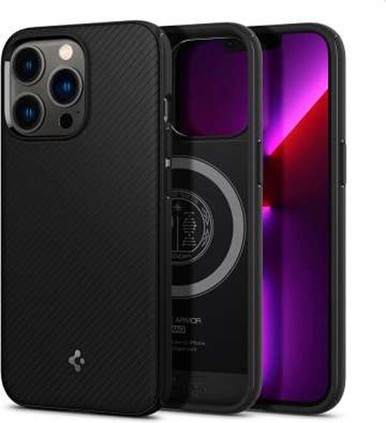 Spigen Apple iPhone 13 Pro Mag Armor Case Mag Zwart